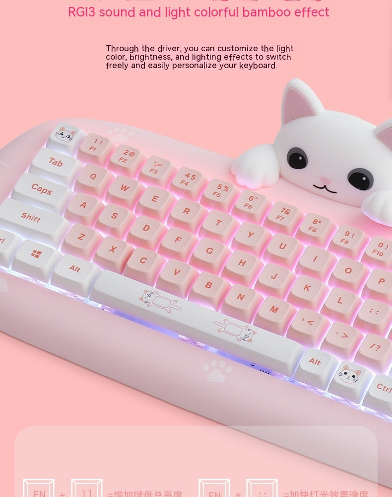 Wireless Bluetooth E-sports Games Cute Mini Office Mechanical Keyboard - The Number 1 Things