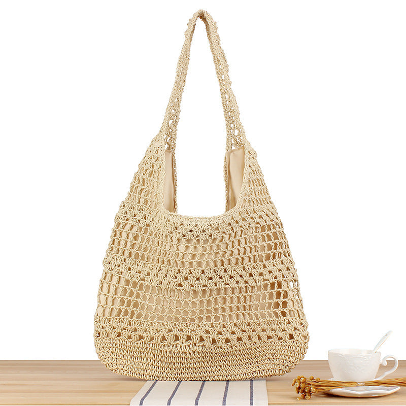Large Capacity Hand-woven Simple Holiday Shoulder Bag - The Number 1 Things