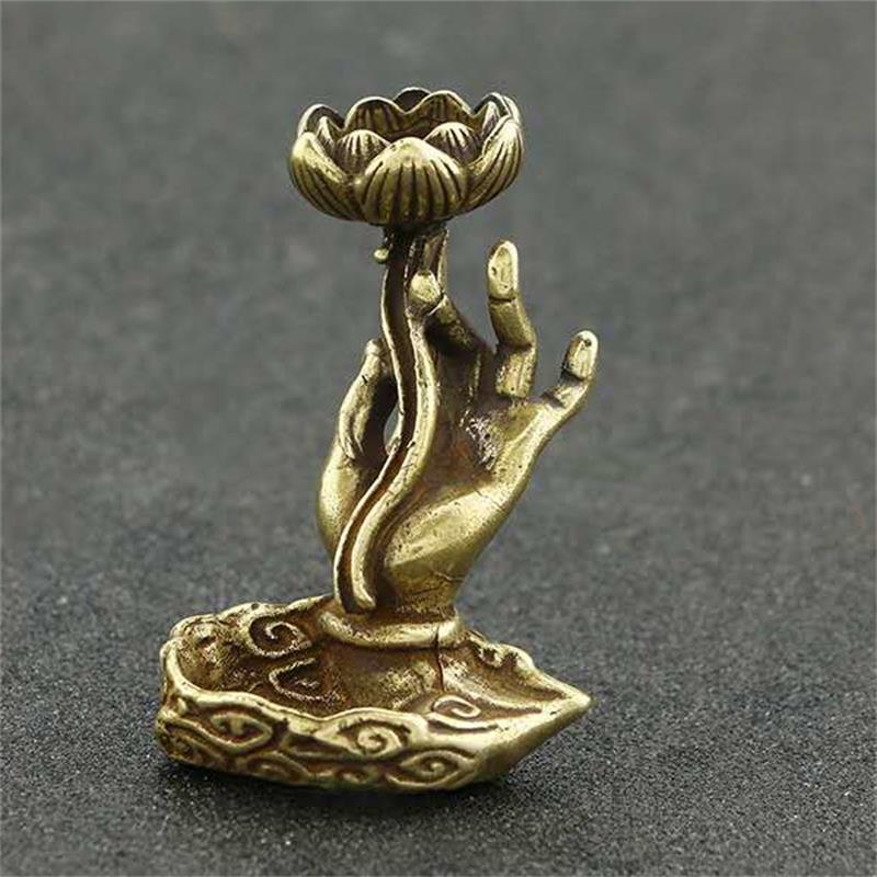 Antique Buddha Hand Incense Stick Incense Stove Brass Artifact Tabletop Decoration - The Number 1 Things