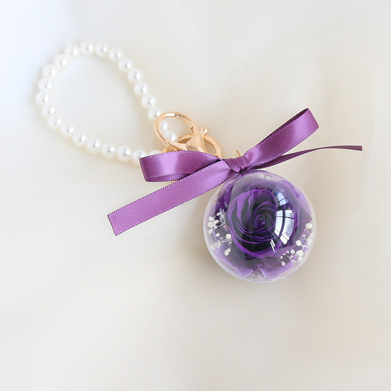 Preserved Flower Keychain Car Bag Hanging Gift - The Number 1 Things