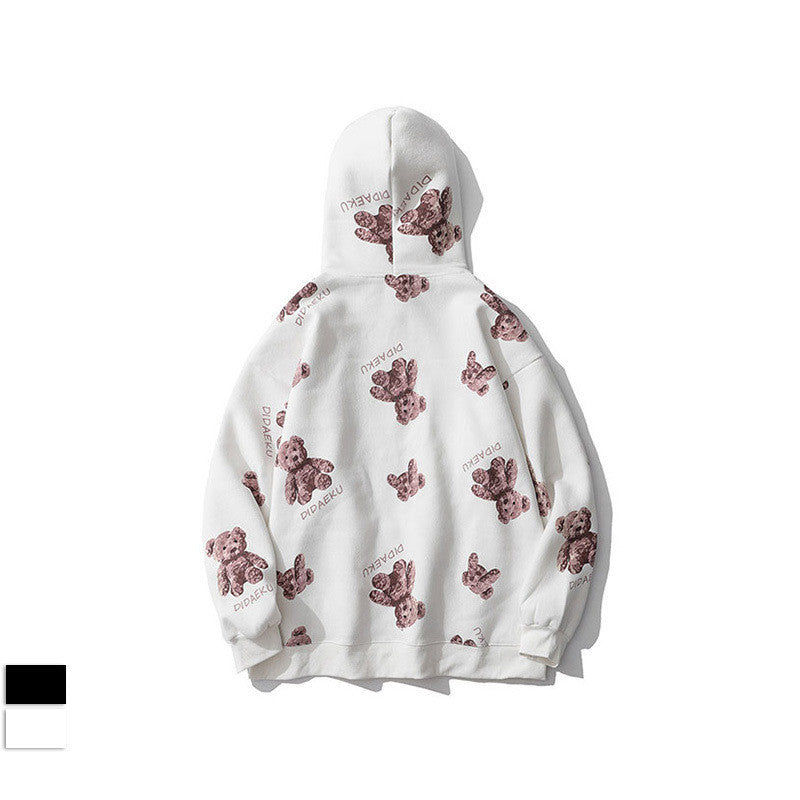 Bear printed couple's sweater