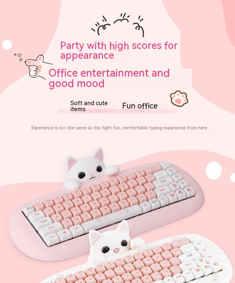Wireless Bluetooth E-sports Games Cute Mini Office Mechanical Keyboard - The Number 1 Things