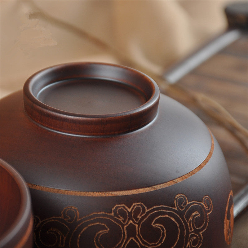 Inner Mongolia Craft Bowl Mongolian Tableware Wooden Bowl - The Number 1 Things