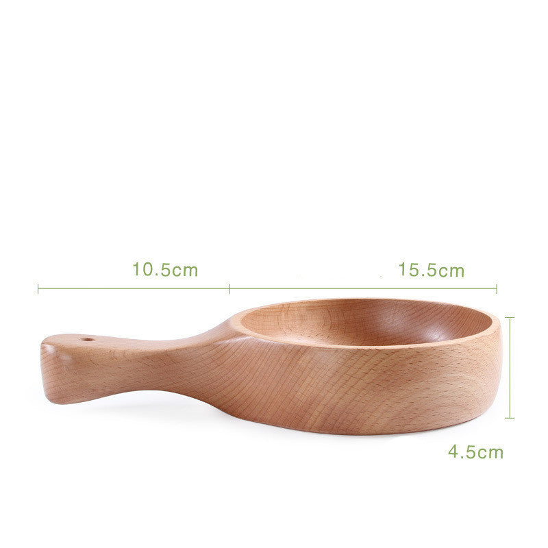 Multifunctional Wooden Bowl Wooden Tableware With Handle For Fruit Salad Bowl - The Number 1 Things