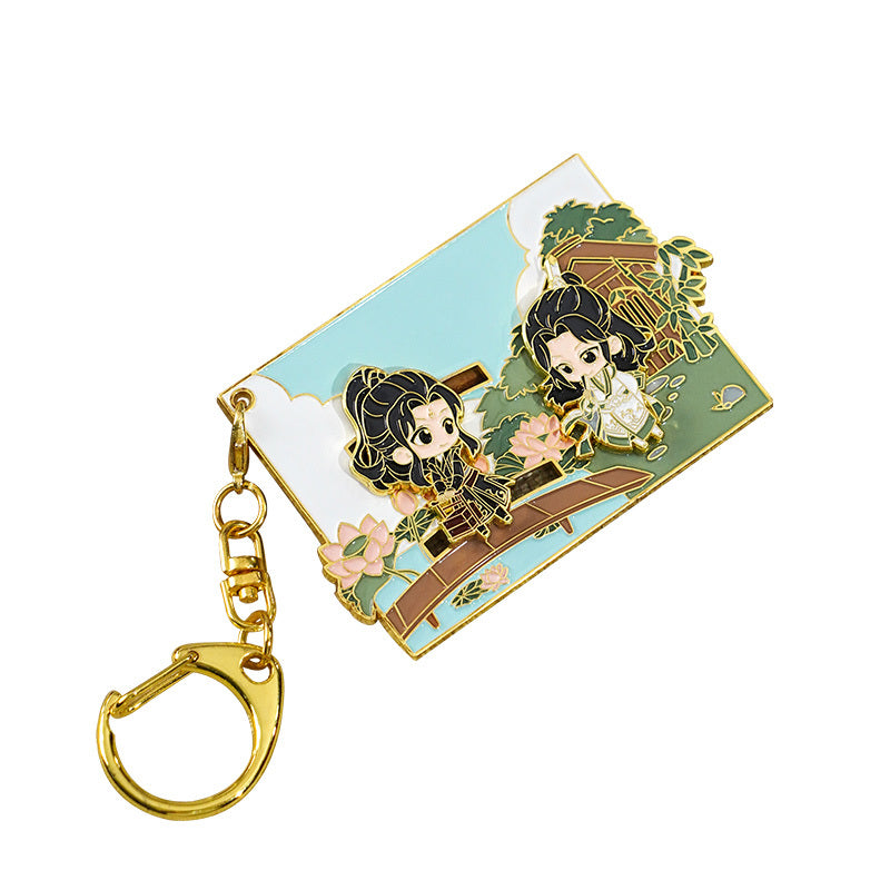 Wear A Book To Help Yourself Guide The Surrounding Metal Pendant Keychain - The Number 1 Things
