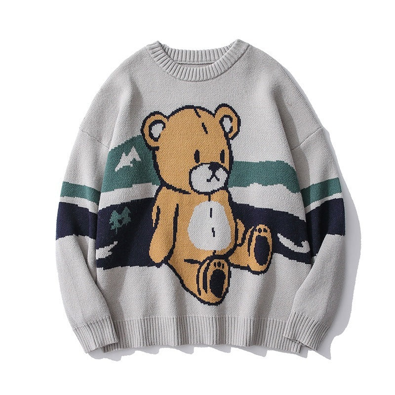 Japanese Bear Couple Sweater – Cute Matching Outfit