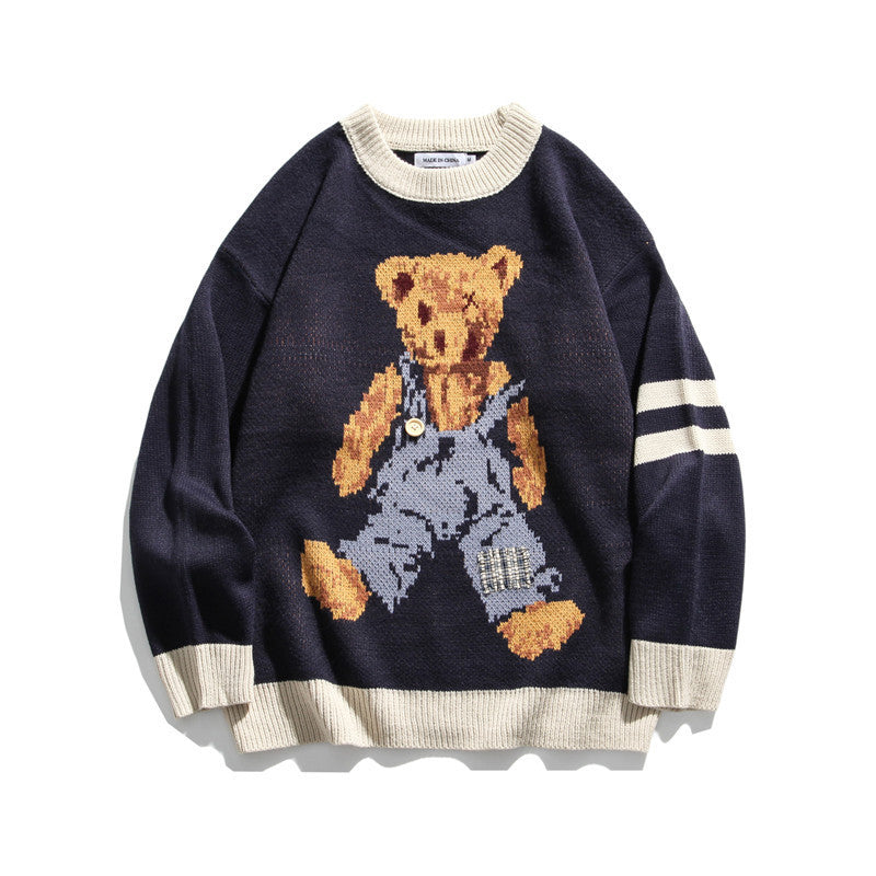 Bear Harajuku Sweater – Retro Trendy INS Style