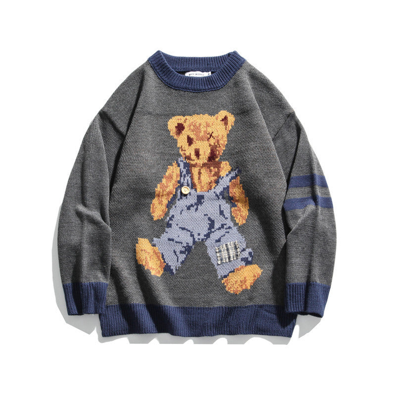 Bear Harajuku Sweater – Retro Trendy INS Style