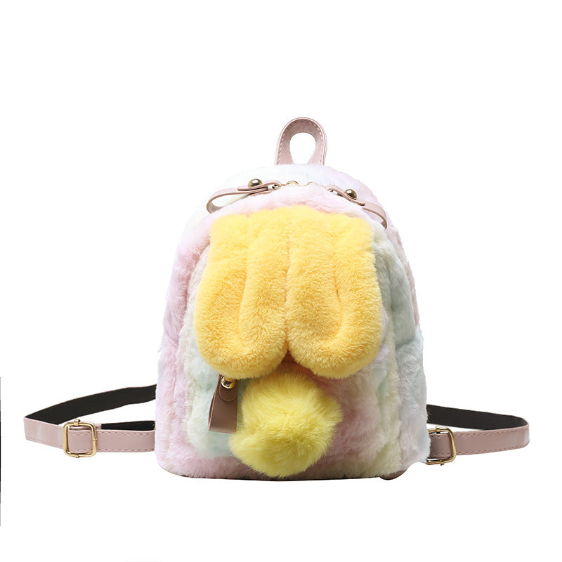 Girl Heart Bunny Ears Backpack Bunny Plush Backpack - The Number 1 Things