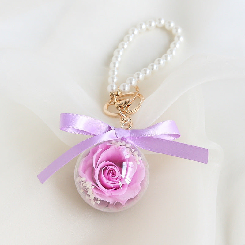 Preserved Flower Keychain Car Bag Hanging Gift - The Number 1 Things