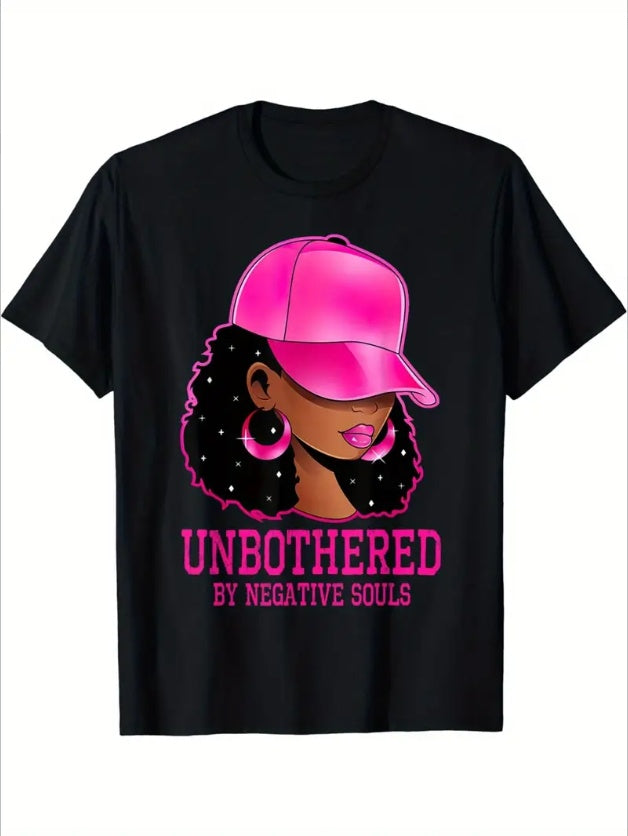 Afro Queen Unbothered & Sassy Black Woman T-Shirt - The Number 1 Things