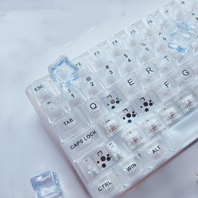 Fashion Transparent Wireless Bluetooth Mechanical Keyboard - The Number 1 Things