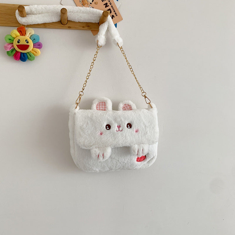 Cartoon Embroidered Plush Crossbody Bag - The Number 1 Things