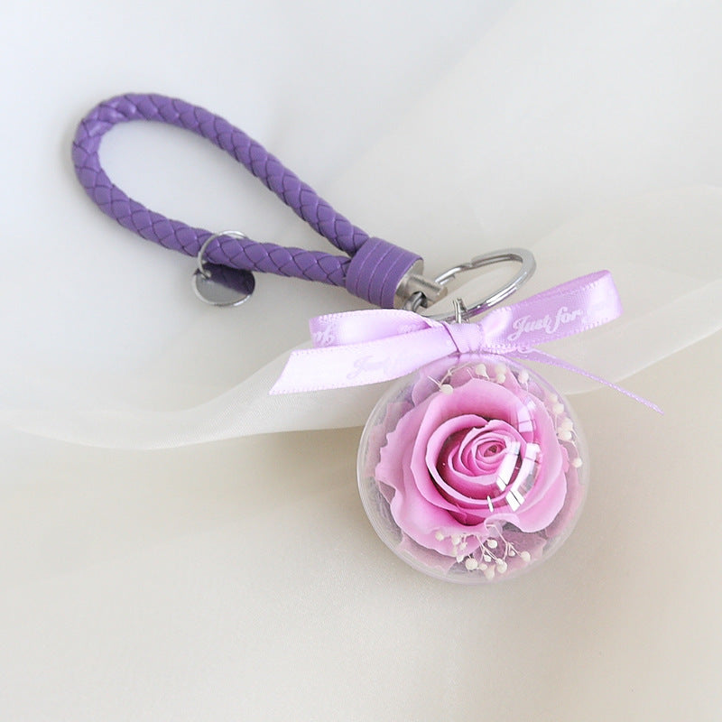 Preserved Flower Keychain Car Bag Hanging Gift - The Number 1 Things