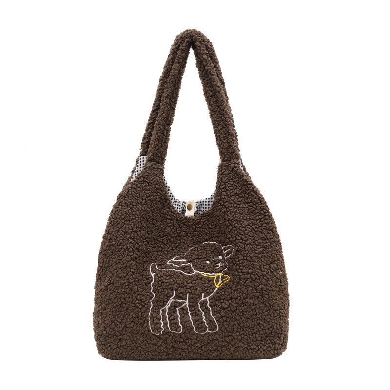 Lamb Bags Winter Shoulder Bag For Women Shopping Hnadbags - The Number 1 Things