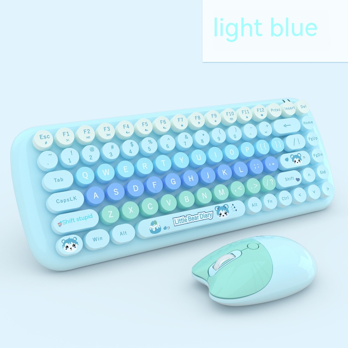 Pink Mini Cute Cartoon Wireless Keyboard And Mouse Set - The Number 1 Things
