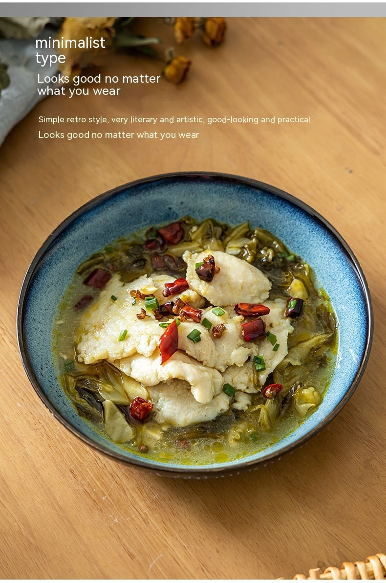 Ceramic River Snail Rice Noodle Bowl Household Large Bowl Meal Soup - The Number 1 Things