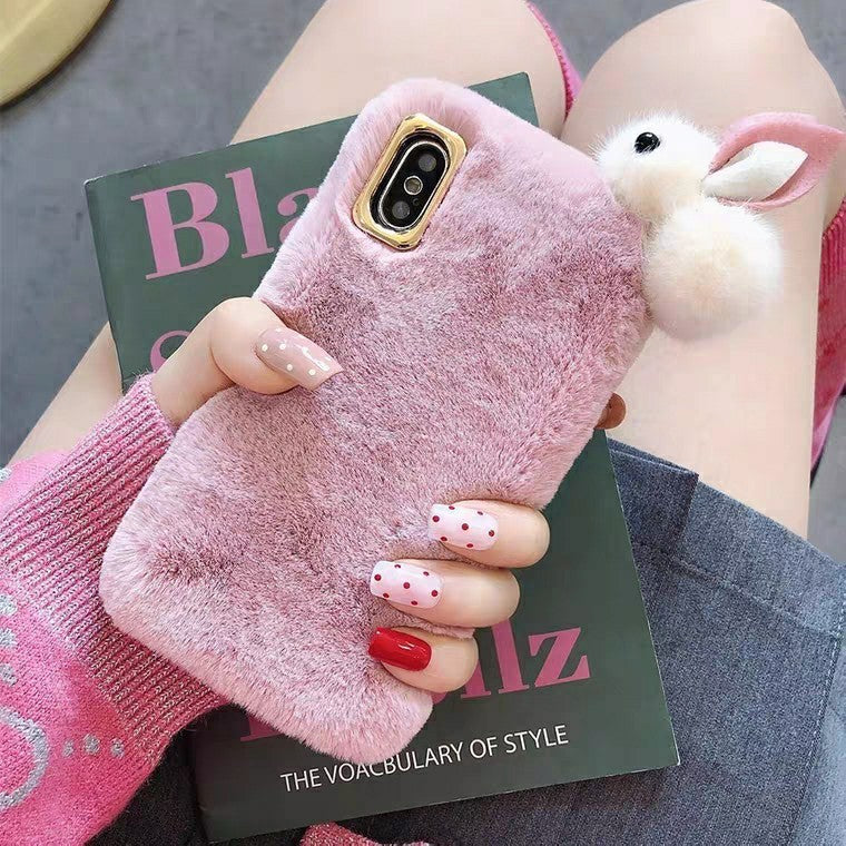 Fur iPhone Case Rabbit Fur iPhone Cover - The Number 1 Things