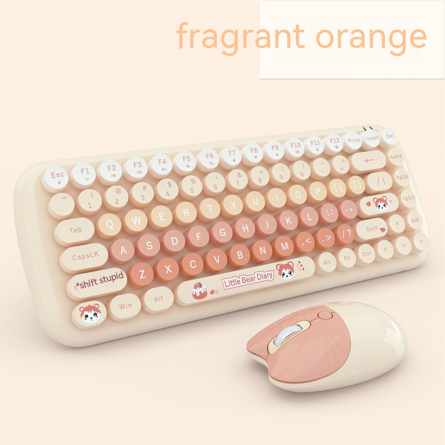 Pink Mini Cute Cartoon Wireless Keyboard And Mouse Set - The Number 1 Things