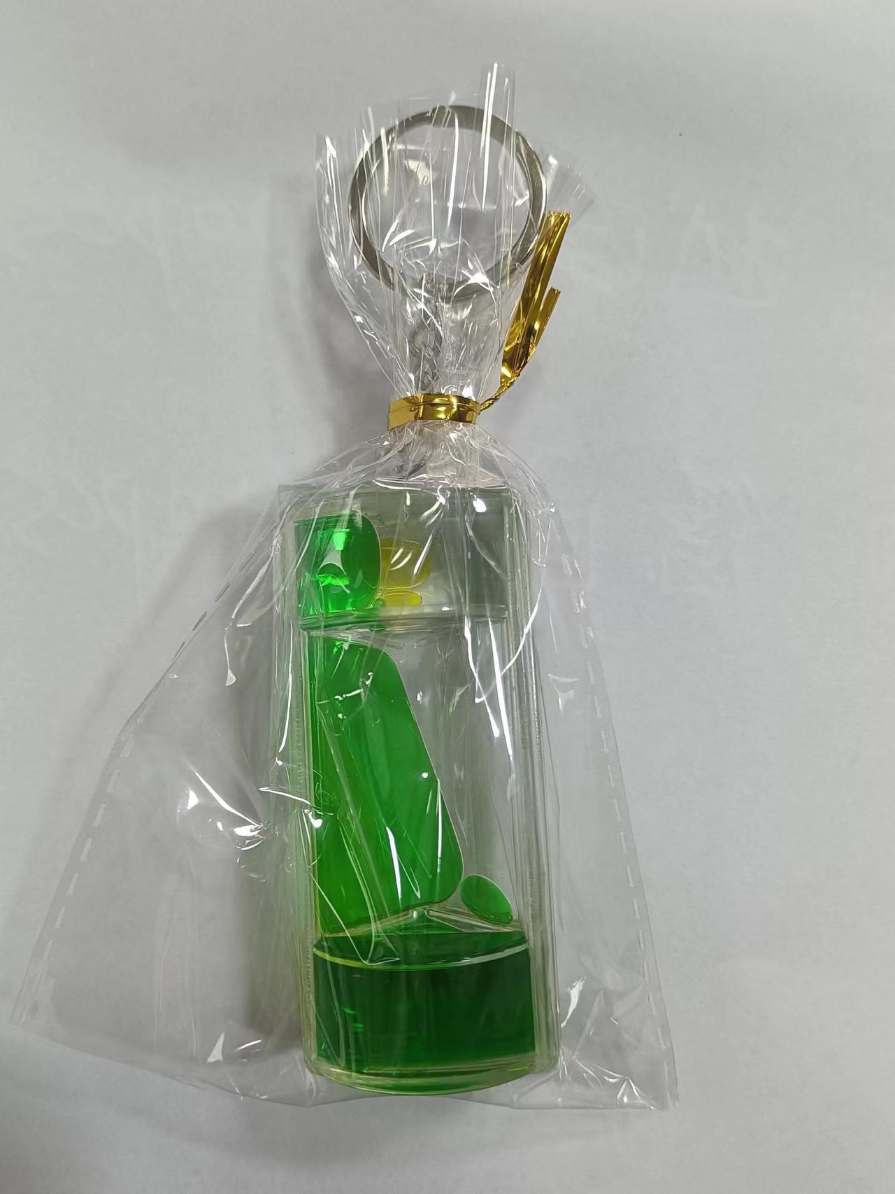 Creative Pressure Relief Double Color Liquid Oil Leakage Keychain Liquid - The Number 1 Things