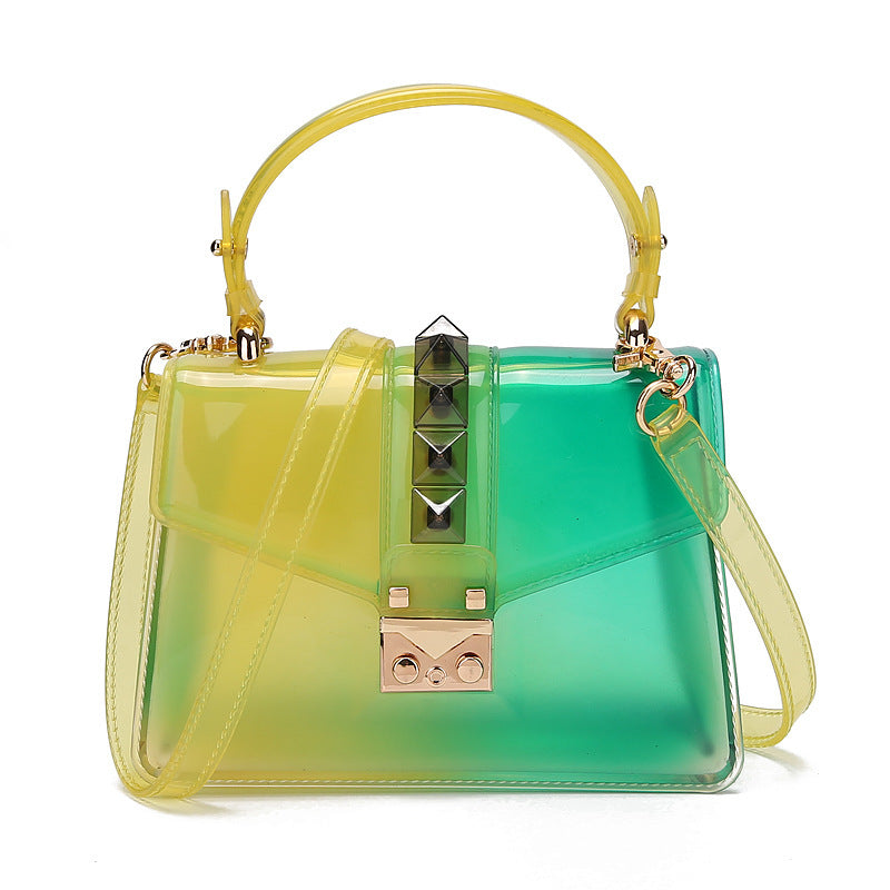 New Fashion Gradient Transparent Jelly Shoulder Bag - The Number 1 Things