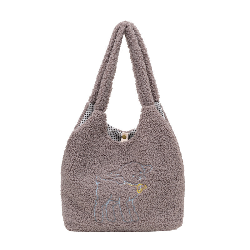 Lamb Bags Winter Shoulder Bag For Women Shopping Hnadbags - The Number 1 Things