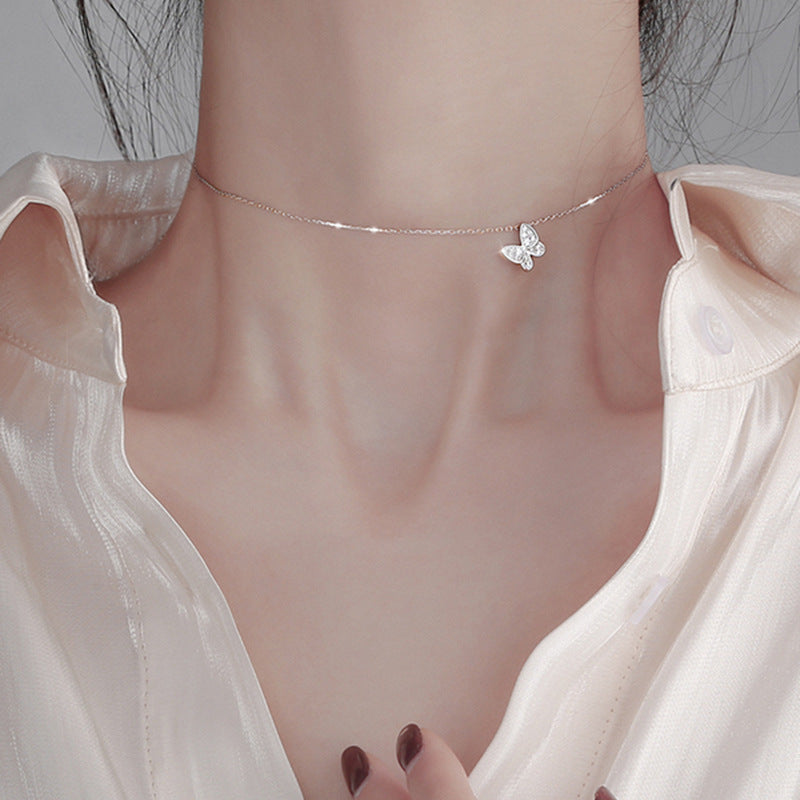 S925 Sterling Silver Butterfly Pendant Necklace - The Number 1 Things