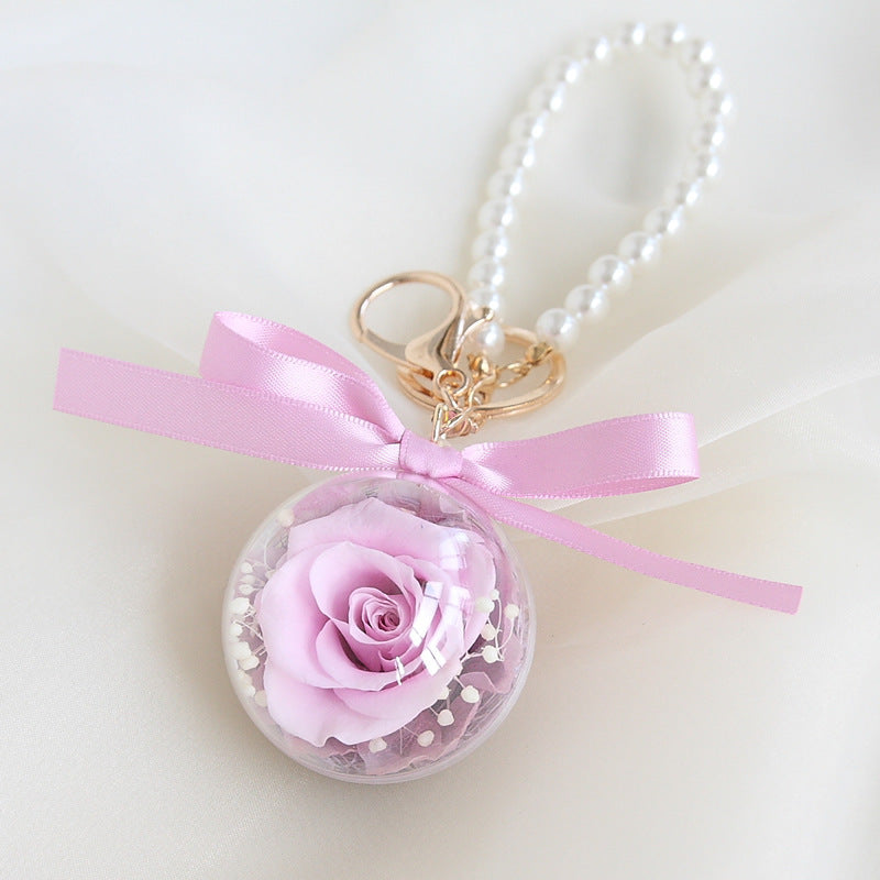 Preserved Flower Keychain Car Bag Hanging Gift - The Number 1 Things
