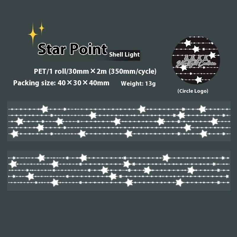 Beautiful Day Shell XINGX Light Curtain Series Hand Account Diy Decoration Material Stickers Tape - The Number 1 Things