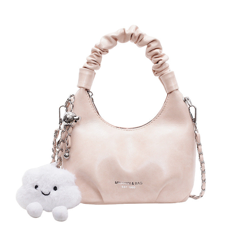 Handbag Women's Pleated Commuter Shoulder Messenger Bag - The Number 1 Things