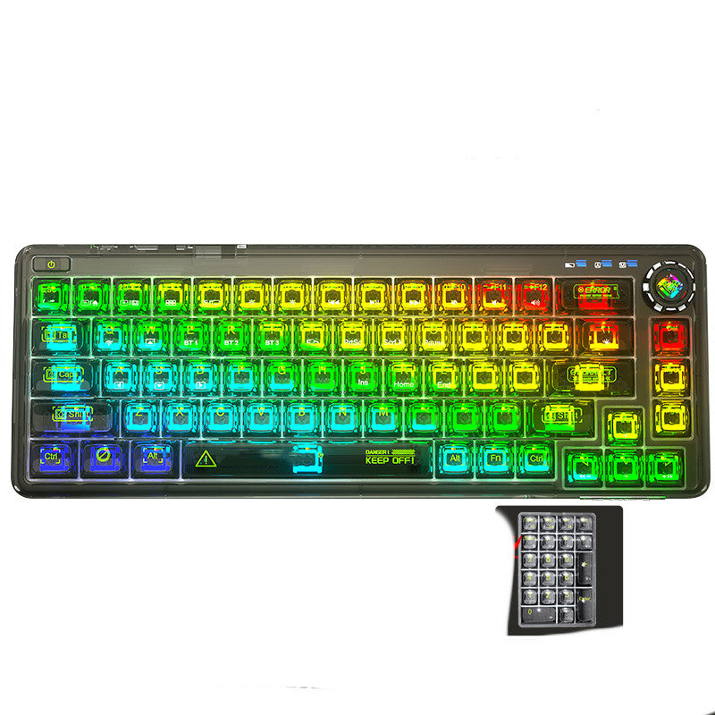 Bluetooth Mechanical Keyboard Transparent Case Hot-swappable Gasket Structure - The Number 1 Things