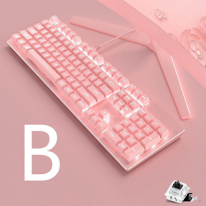 Wireless Mechanical Keyboard Mouse Set Game Office Retro - The Number 1 Things