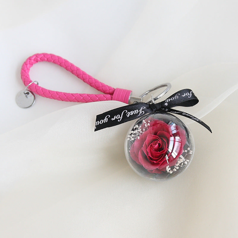 Preserved Flower Keychain Car Bag Hanging Gift - The Number 1 Things