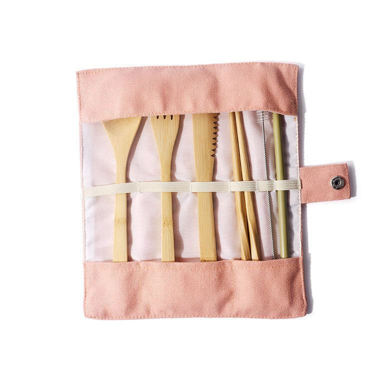 Bamboo Utensils Wooden Travel Cutlery Set Reusable Utensils With Pouch Camping Utensils Zero Waste Fork Spoon Knife Flatware Set - The Number 1 Things