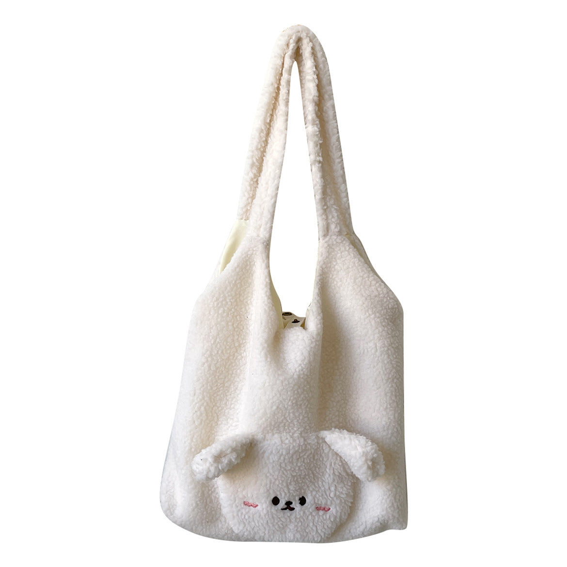 Cute Bear Fluffy Shoulder Bag – Soft & Kawaii Style