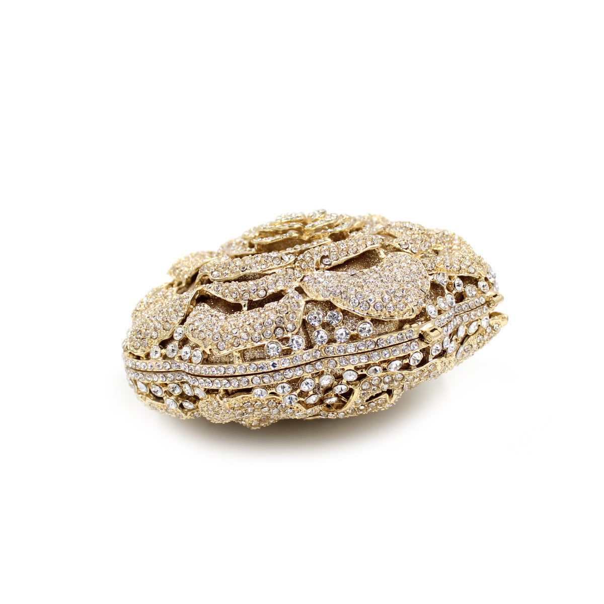 Women's Rose Rhinestone Bag Hollow Clutch - The Number 1 Things