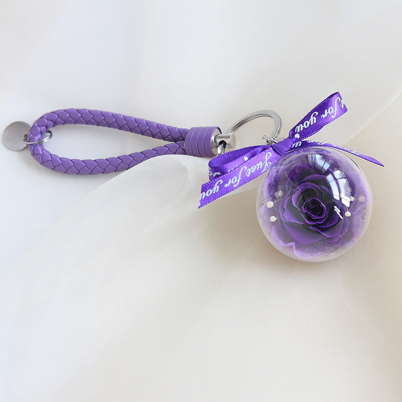 Preserved Flower Keychain Car Bag Hanging Gift - The Number 1 Things