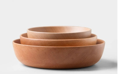 Tableware wooden bowl dish set Japanese style Beech jujube wood bowl household - The Number 1 Things
