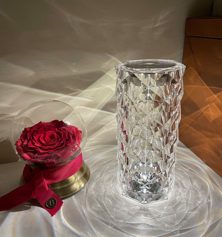 Romantic LED Rose Diamond Table Lamps For Bedroom Living Room Party Dinner Decor Creative Lights - The Number 1 Things