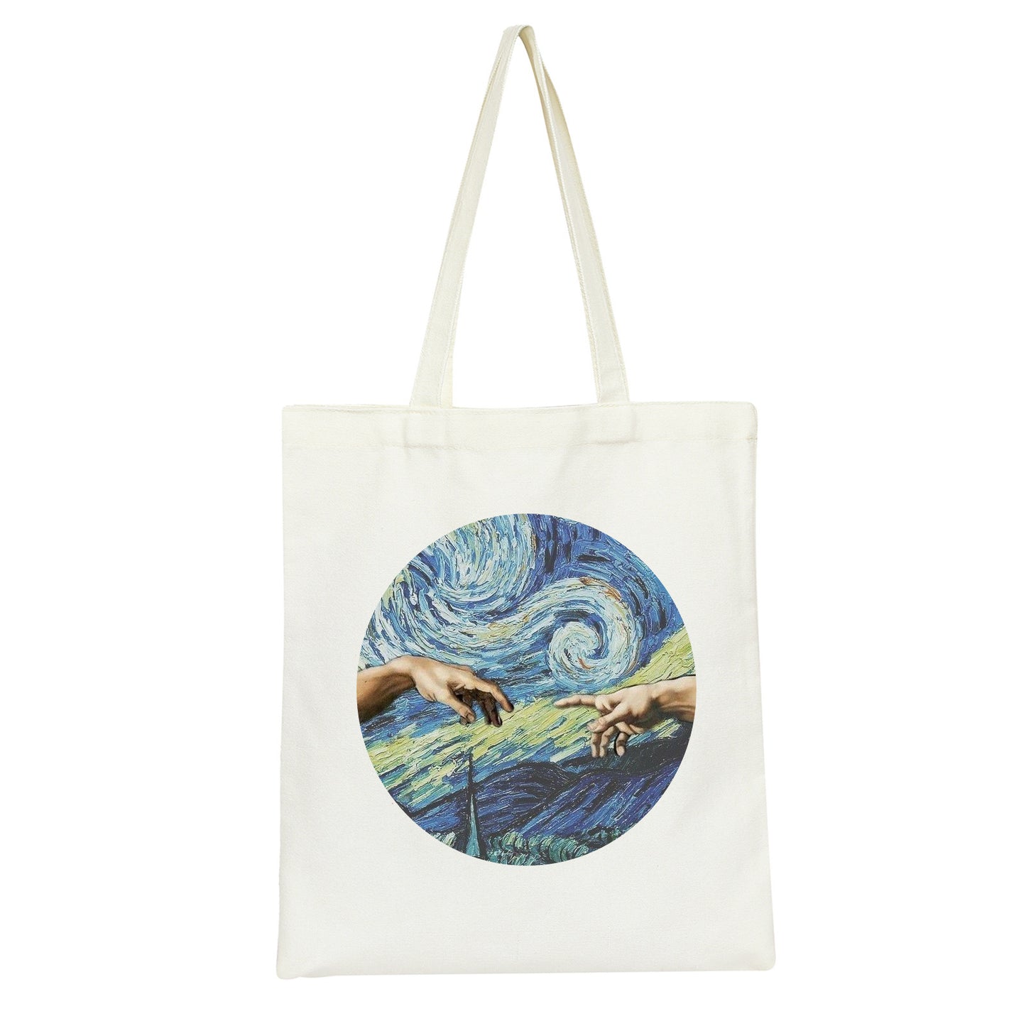 Retro Printed Oil Painting Single Shoulder Canvas Bag - The Number 1 Things