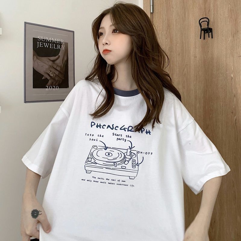 Japanese Style Girlish Style Cotton Short Sleeve T-shirt Women's New - The Number 1 Things