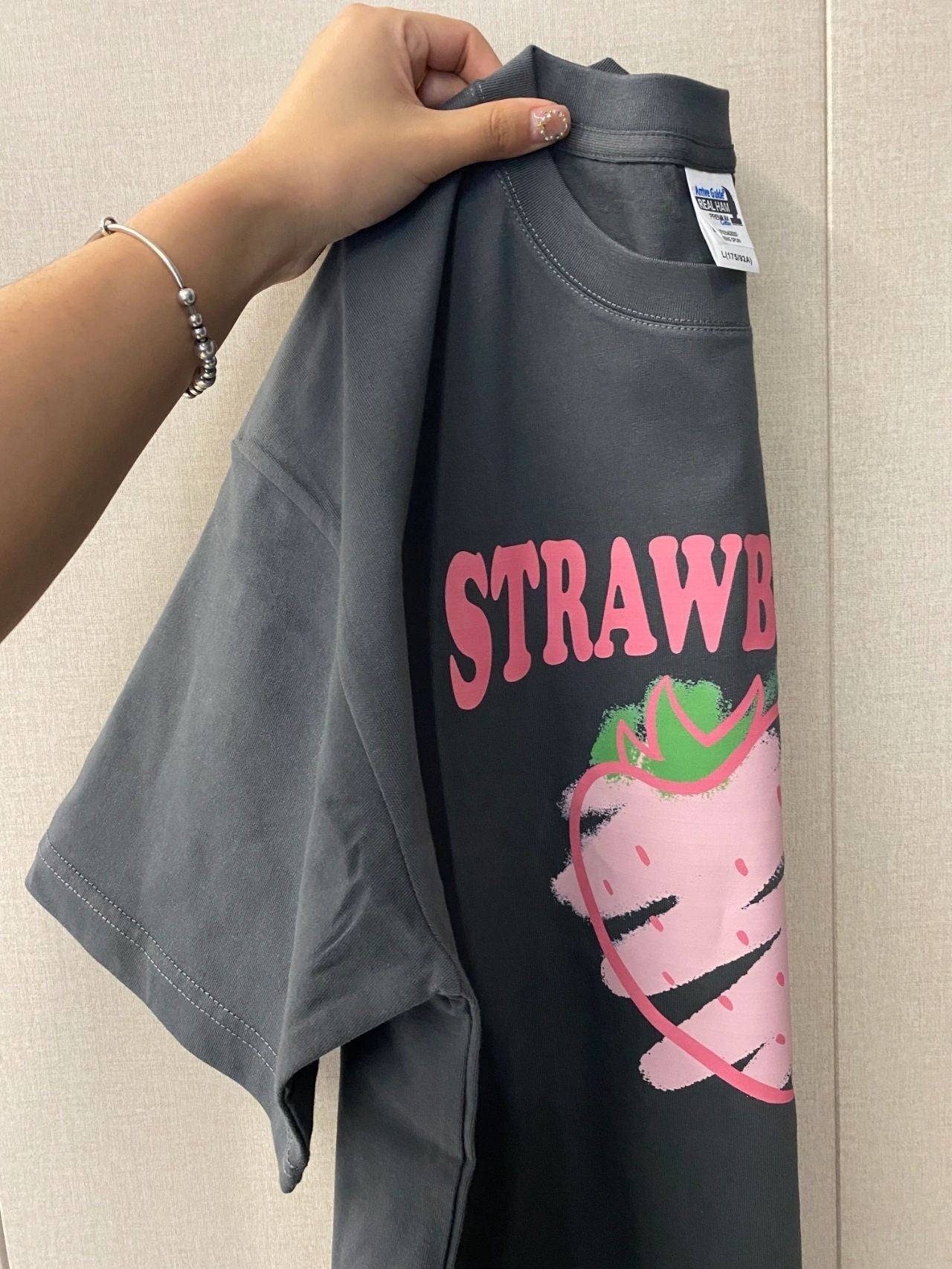 Casual Heel Wrapped Wide Collar Cotton 200g Short-sleeved T-shirt For Women