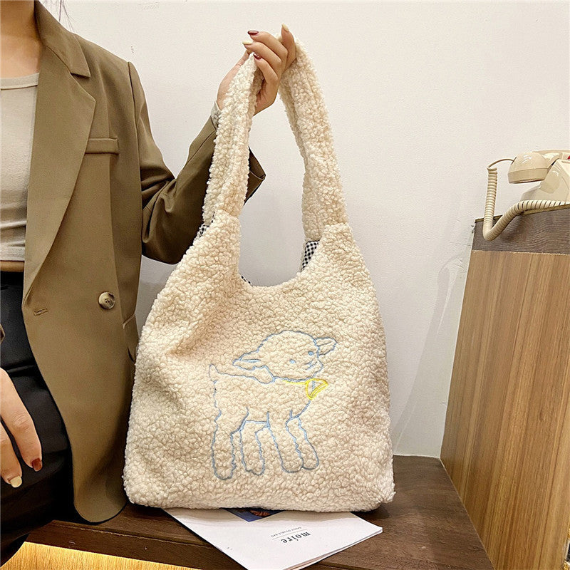 Lamb Bags Winter Shoulder Bag For Women Shopping Hnadbags - The Number 1 Things