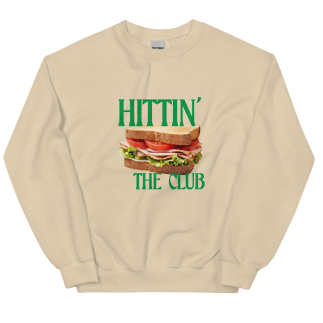 European American Fashion Floral Print Crew Neck Hittin Club Sandwich Sweatshirt - The Number 1 Things