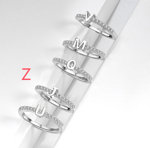 S925 Sterling Silver New Style Micro-inlaid Letters Ring - The Number 1 Things