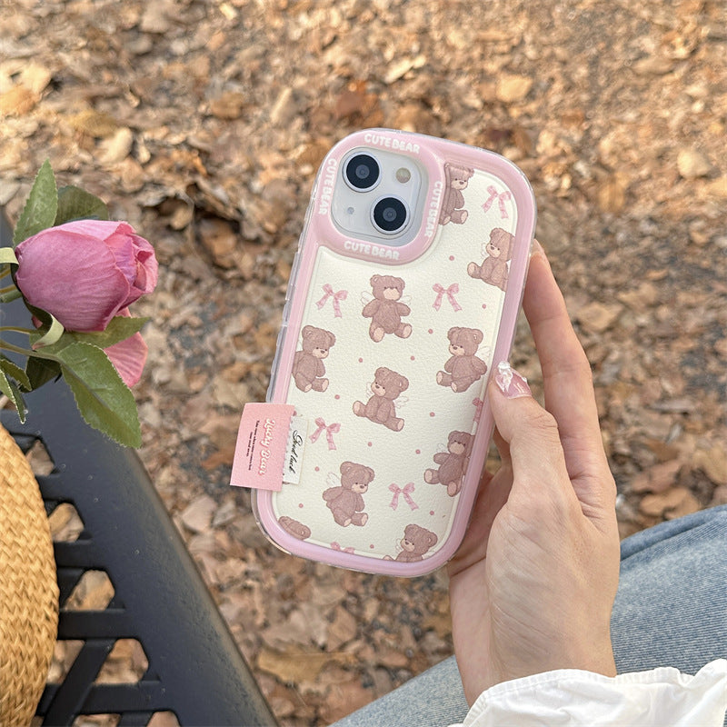 Bear iPhone Case with Lanyard – Cute & Handy Design