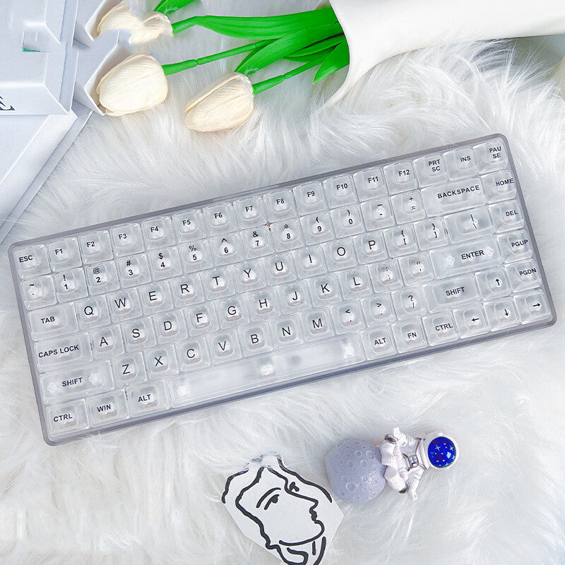Fashion Transparent Wireless Bluetooth Mechanical Keyboard - The Number 1 Things