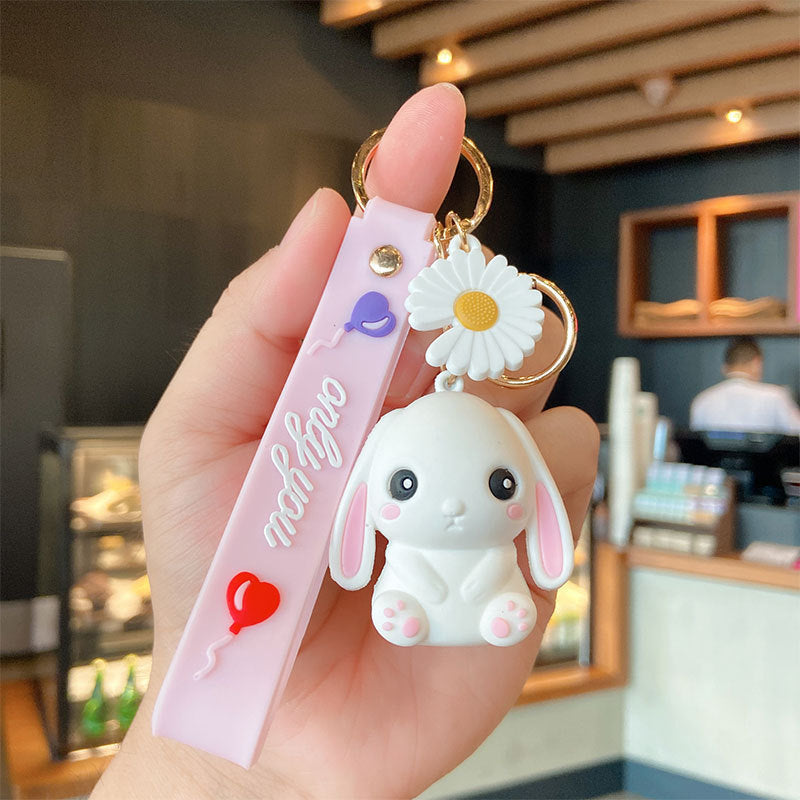 Cute Couple Doll Soft Rubber Keychain - The Number 1 Things