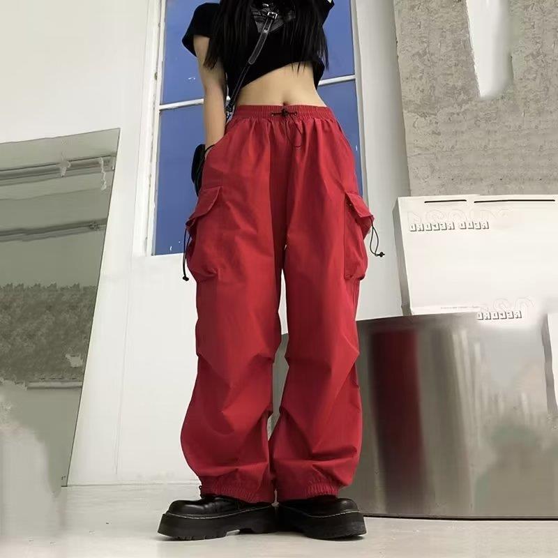 Ultra-thin Wide-leg Design Ankle-tied Dancing Trousers Summer