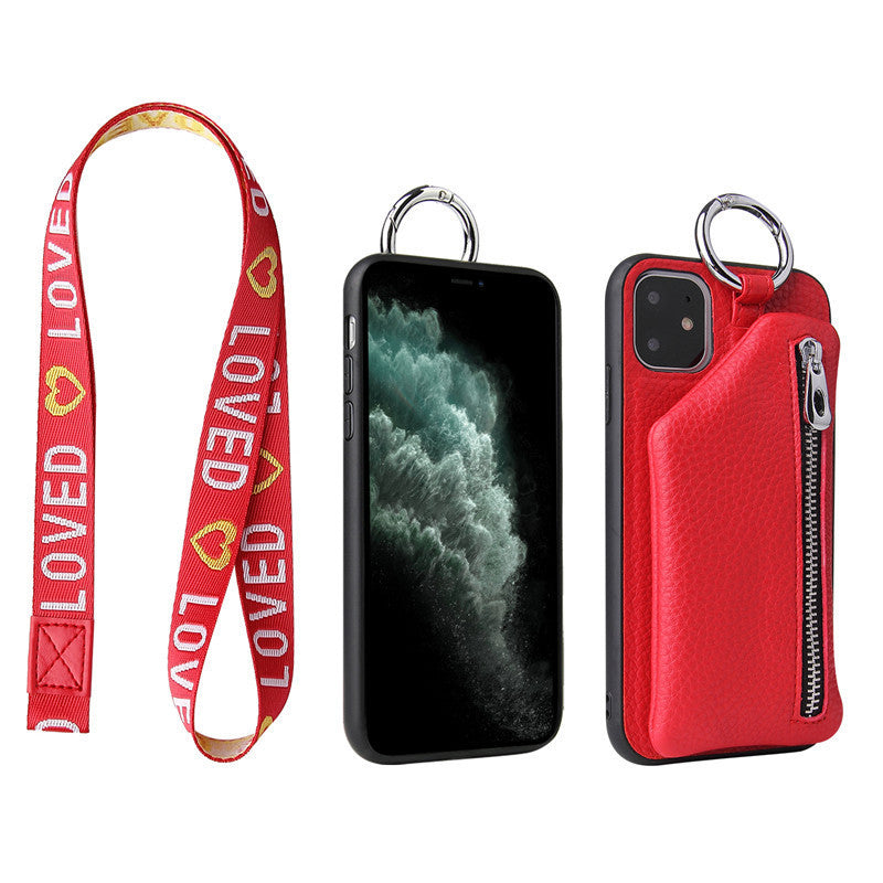 PU Leather Strap Cord Coin Purse Phone Cases Crossbody Neck Lanyard Wallet Cover - The Number 1 Things